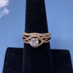 14k Diamond Wedding Set 