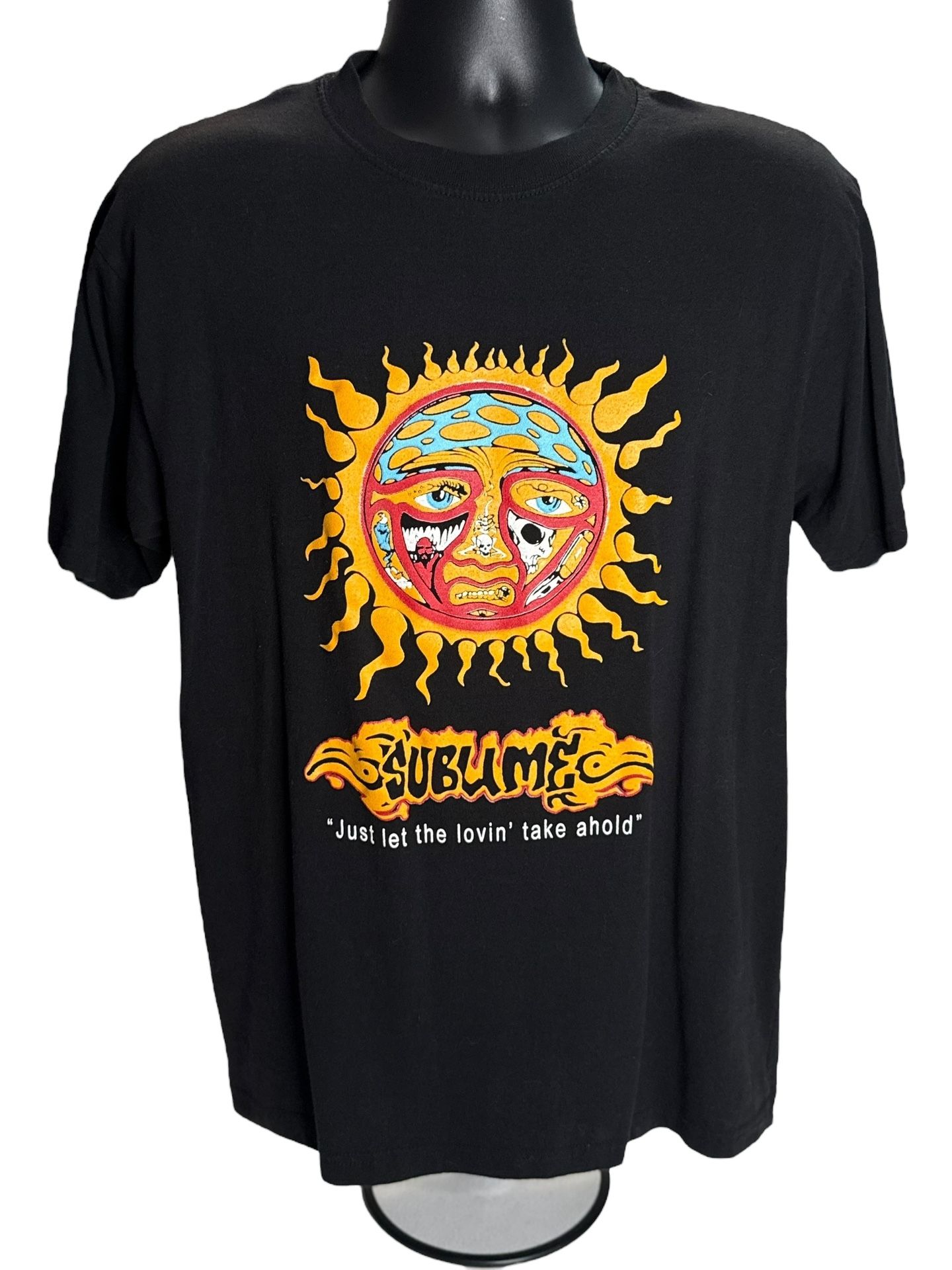 Sublime Band T-Shirt Black Sun Logo Just Let the Lovin Take Ahold Ska Punk