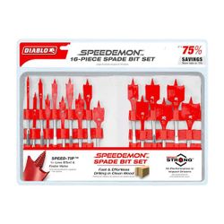 DIABLO
Speed Demon High Speed Steel Spade Bit Set With Pouch (16-Piece)