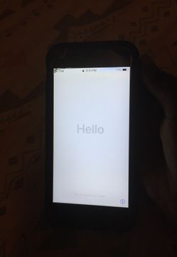 iPhone 6s with charger and case