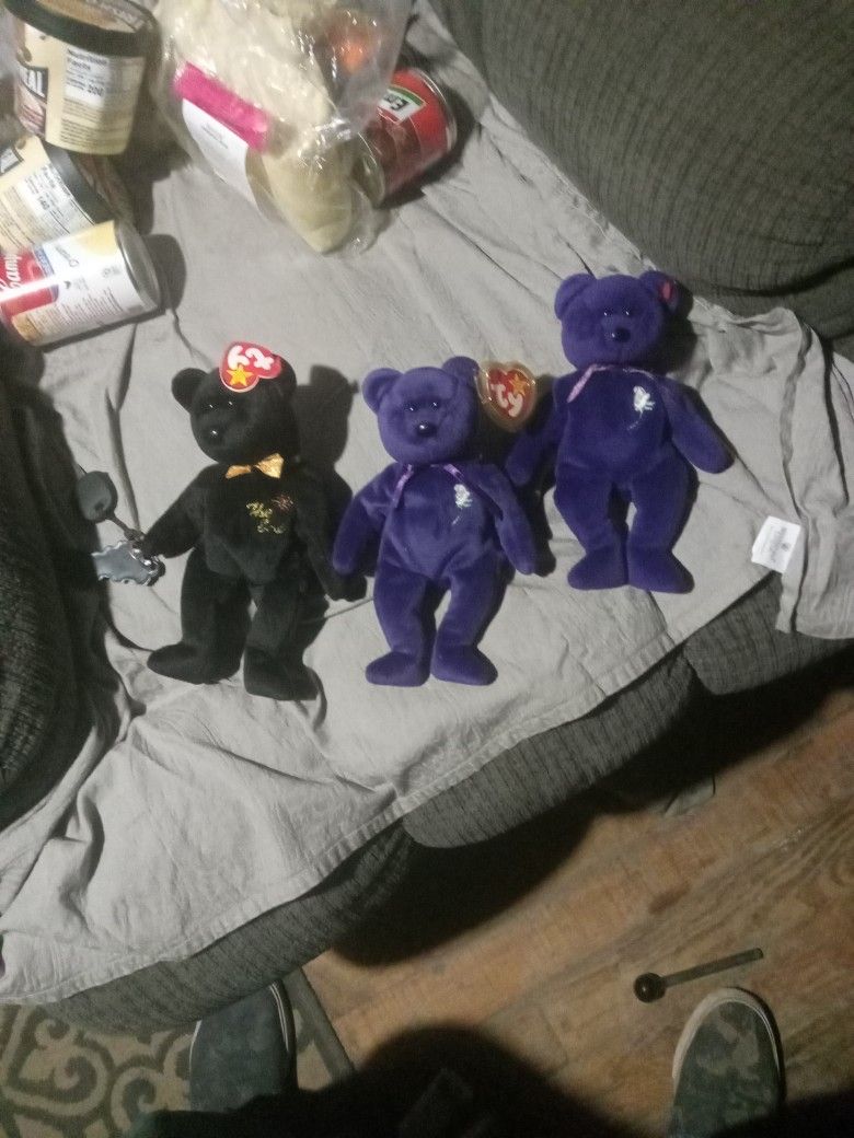 Three Beanie Babies