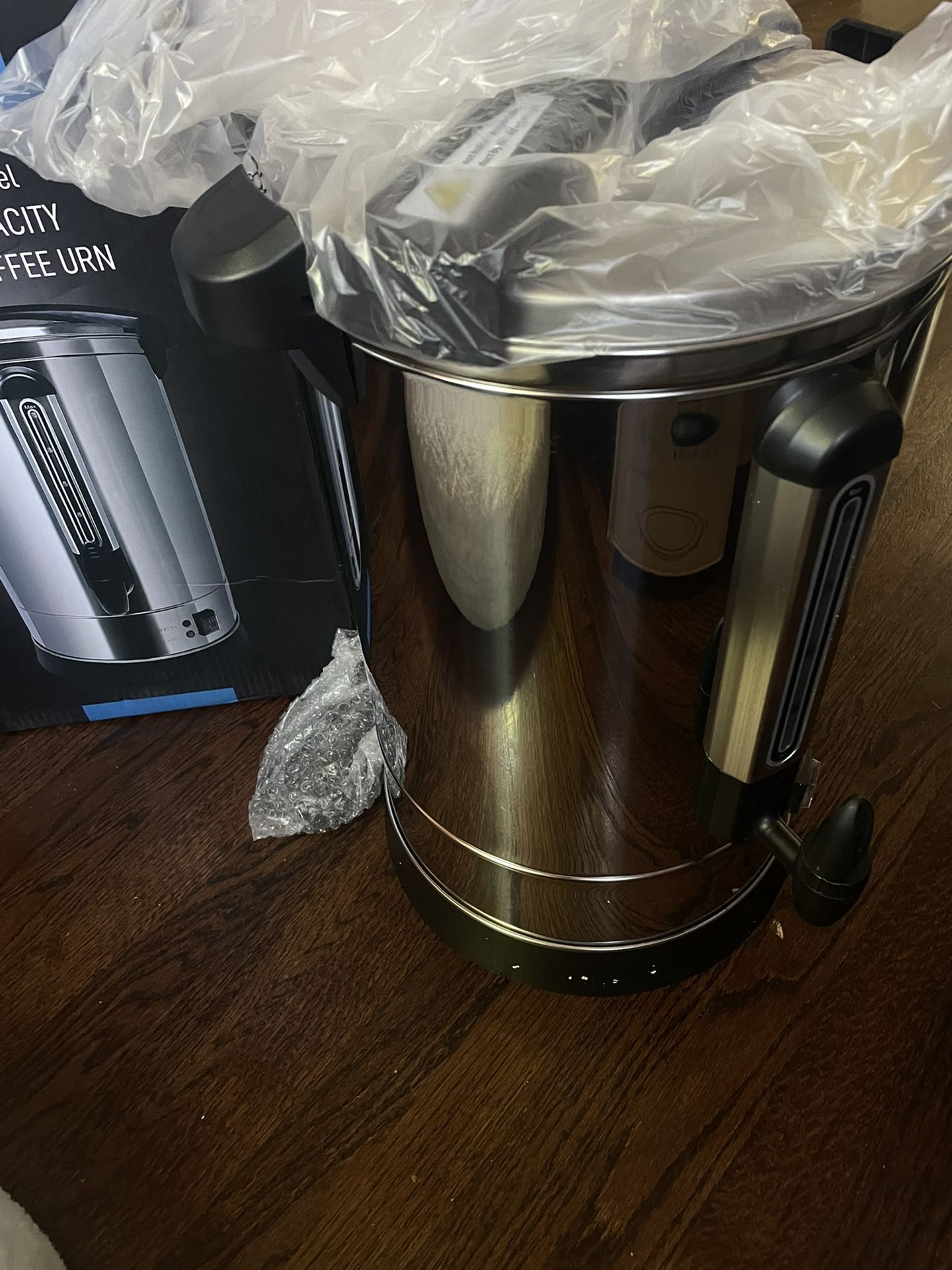 Zulay Premium 100 Cup Commercial Coffee Urn Stainless Steel Large