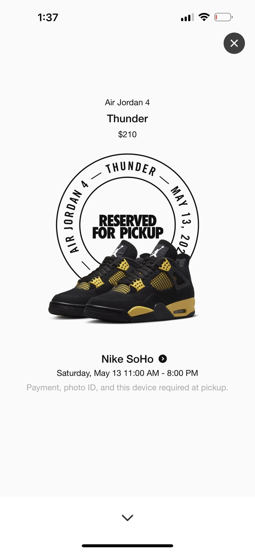 Jordan Thunder 4