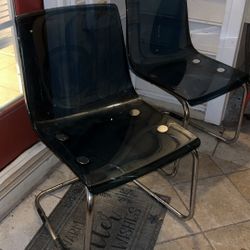 Clear Blue Chairs