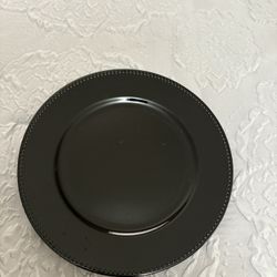 Black Charger Plate (100 Pcs)