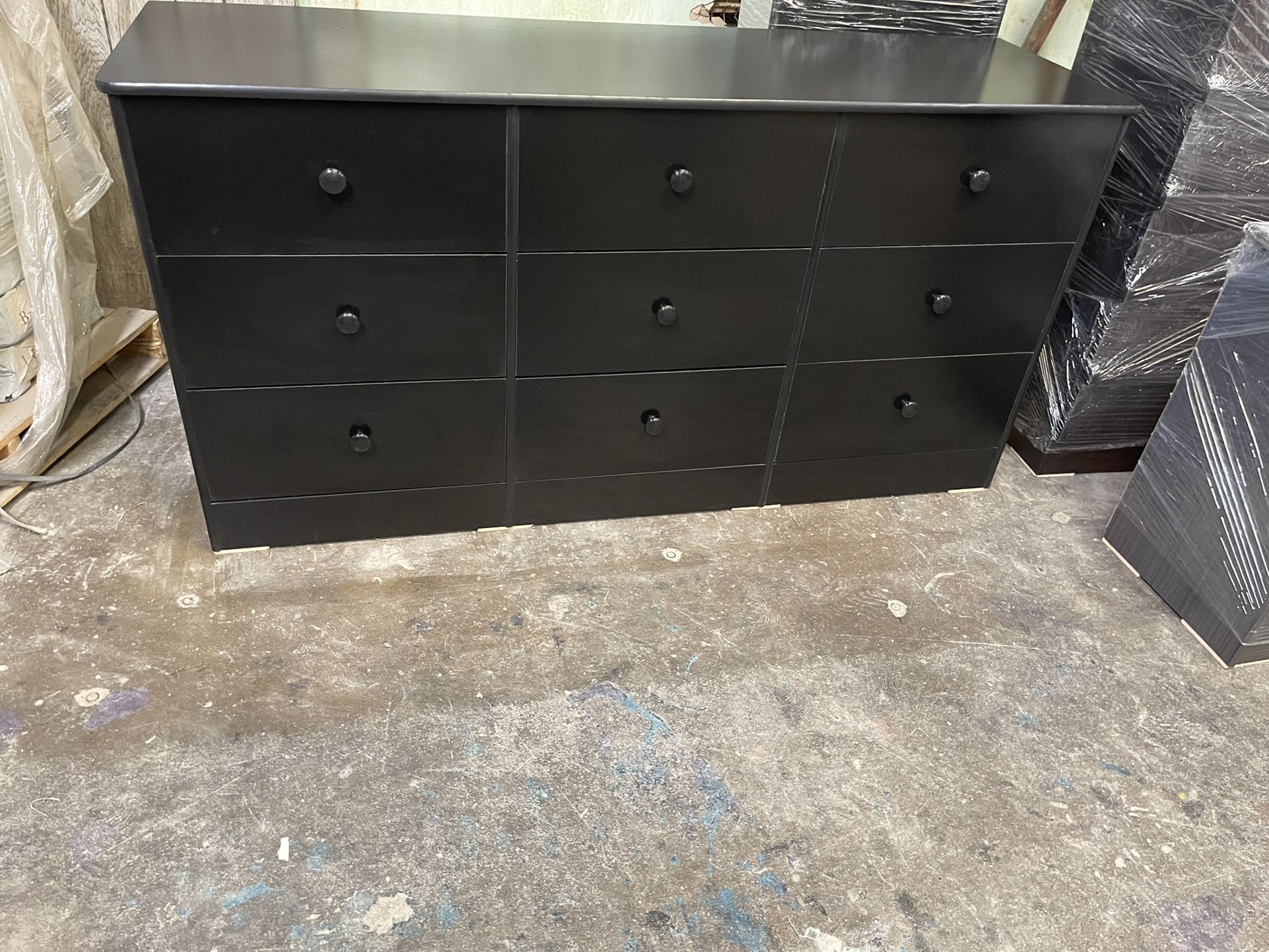 Black 9 Drawer Jumbo ( Spacious Drawers )