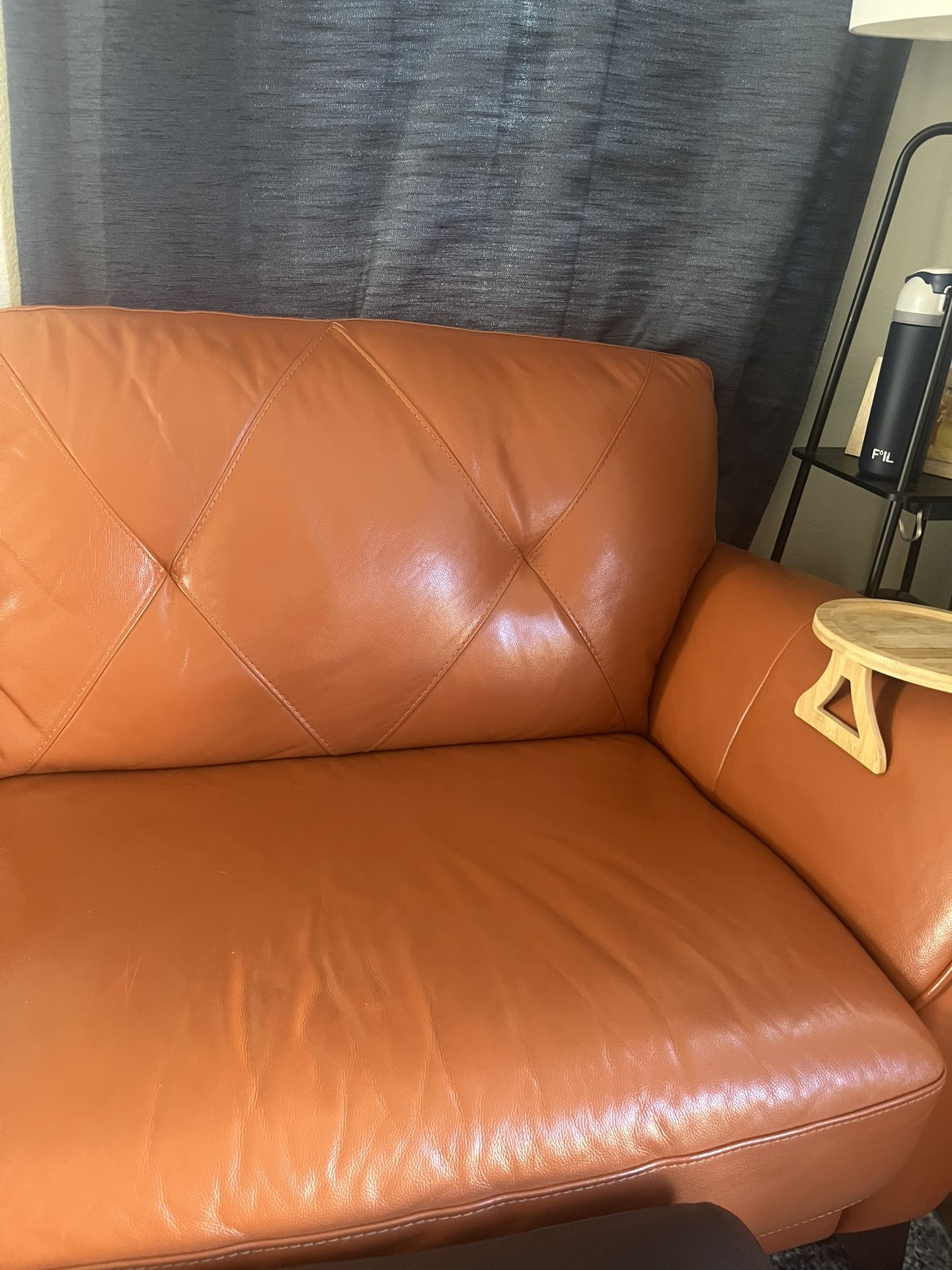 Orange Leather Couch Macys