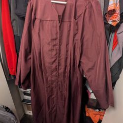 asu undergraduate bachelor's degree graduation gown 5'11'' maroon Arizona state university 