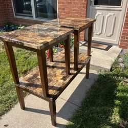 1 Coffee Table And 2 End Tables