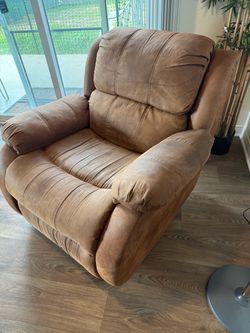Leather recliner