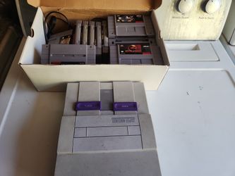 Super Nintendo Plus 18 Games