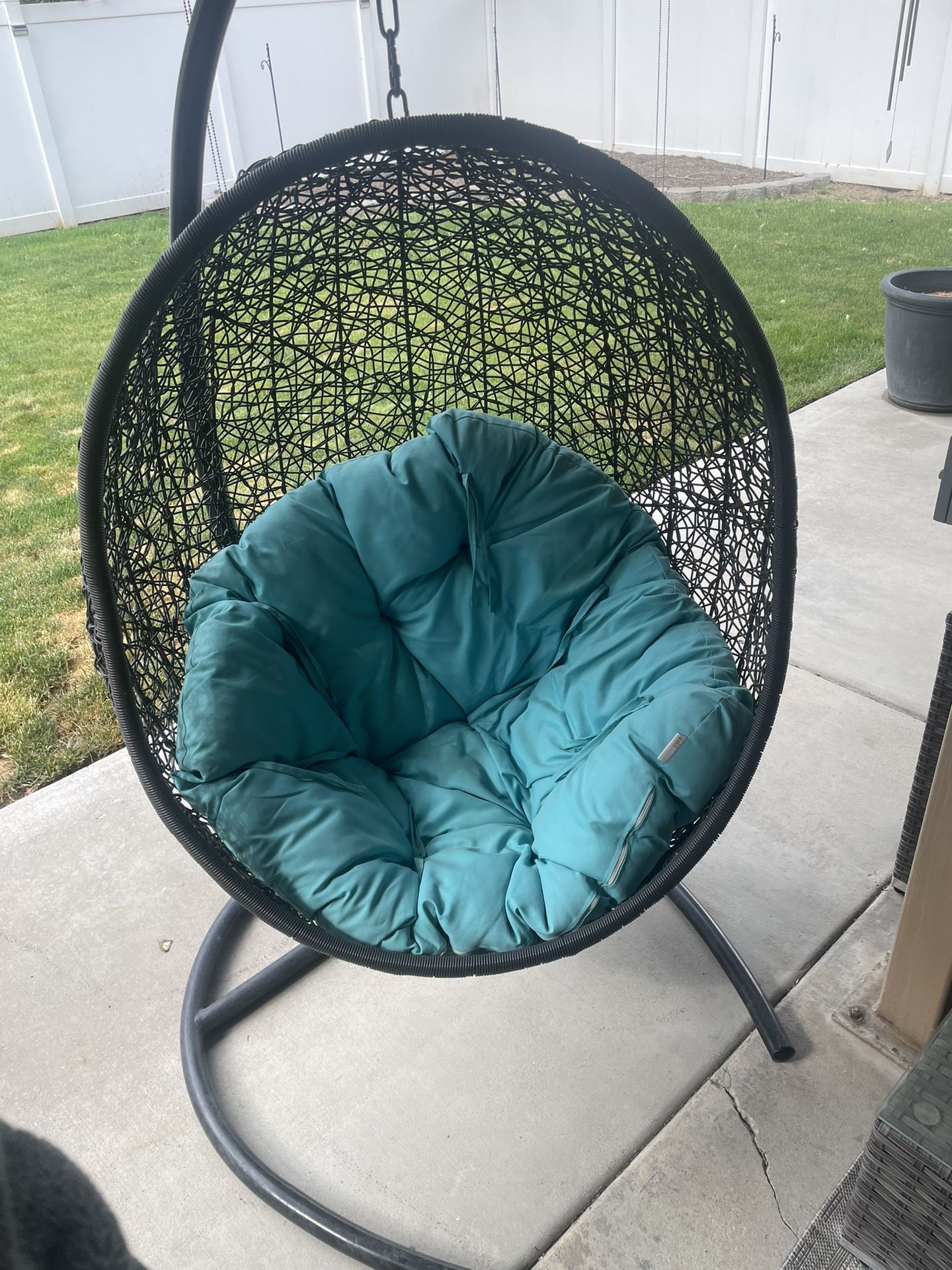 Outdoor egg, swing chair
