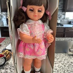 ANTIQUE MUSICAL DOLL NEW Christmas sale