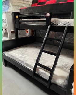 Bunk bed / Litera twin queen con colchones / Camas nuevas