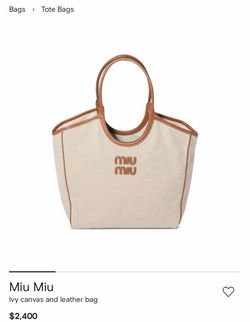 Miu miu ivy bag