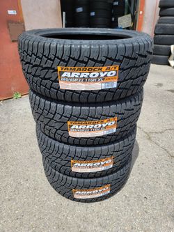 285 45 22 ARROYO ALL TERRAIN TIRES SILVERADO SUBURBAN AVALANCHE TAHOE SIERRA DENALI YUKON F150 RAM