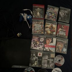PS 3 Slim With 15 Games 