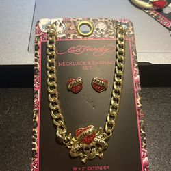 Ed hardy Set Red And Gold
