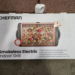 Smokless electric grill New