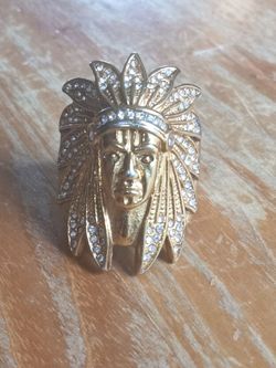 Chief Indian ring for men