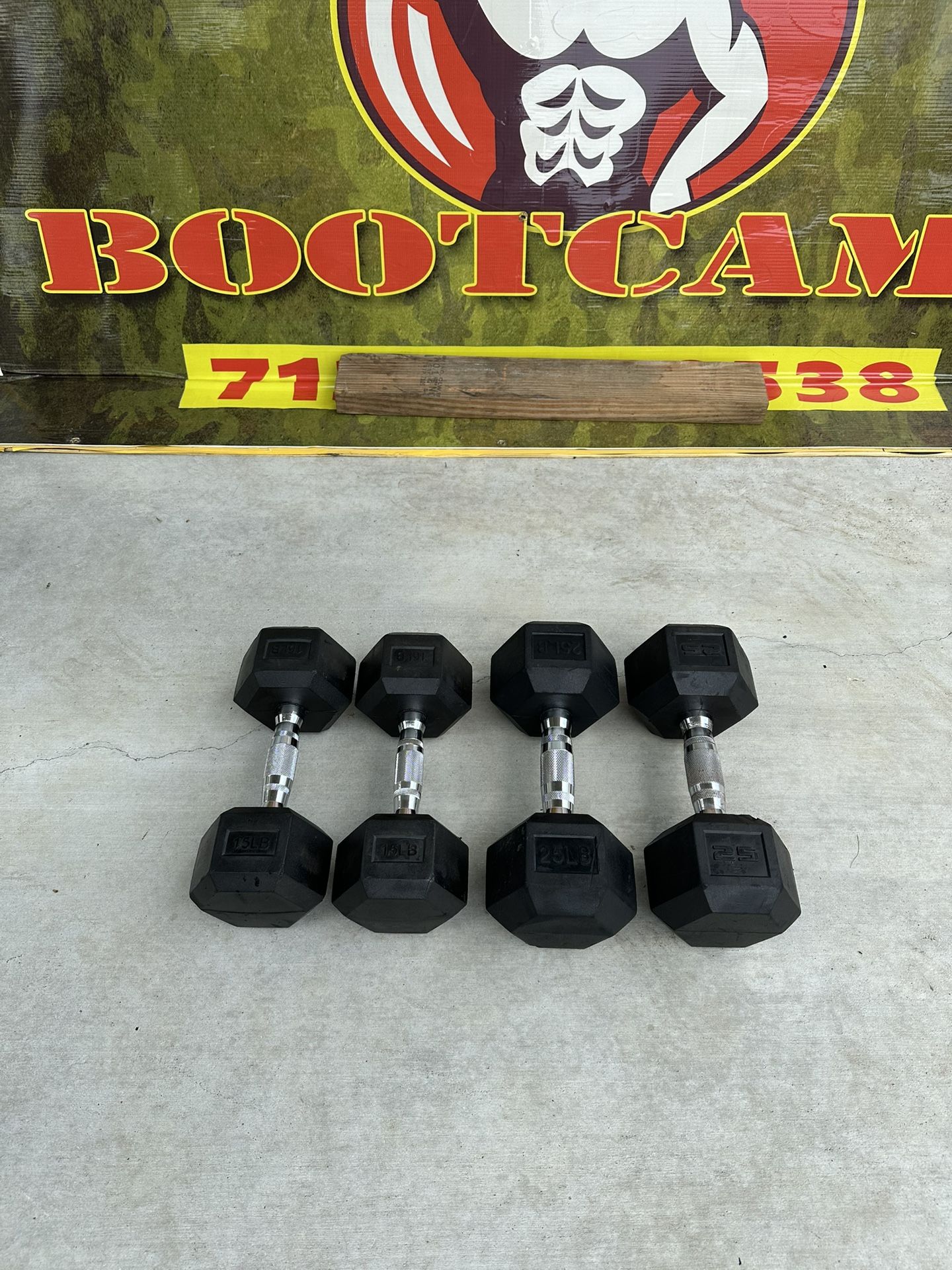 CAP - Rubber Hex Dumbbell $95