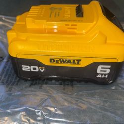 Dewalt 20v battery 6AH
