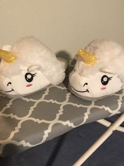 Unicorn Slippers $10