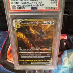 PSA 9 POKEMON SWORD AND SHIELD CROWN ZENITH FA/ORIGIN FORME DIALGA VSTAR