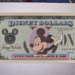 1987 Disney Dollar Mint Condition 