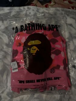 A Bathing Ape pink hoodie