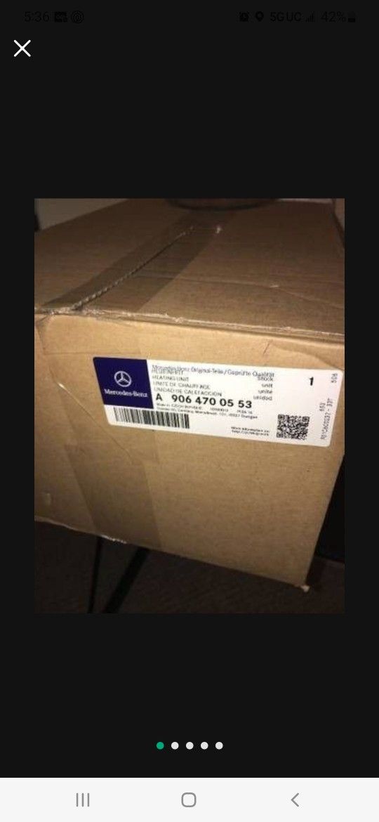 BRAND NEW! Heating element AdBlue, Sprinter, Freightliner