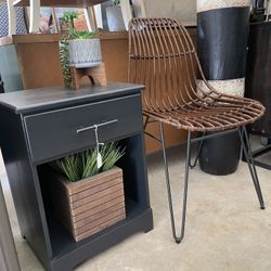 Gray Modern Side Table 