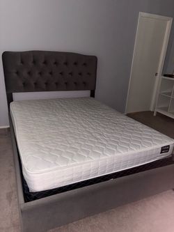 Queen bed frame $120