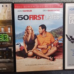 Adam Sandler 3 Movie Lot 40 First Dates Cobbler Chuck Larry