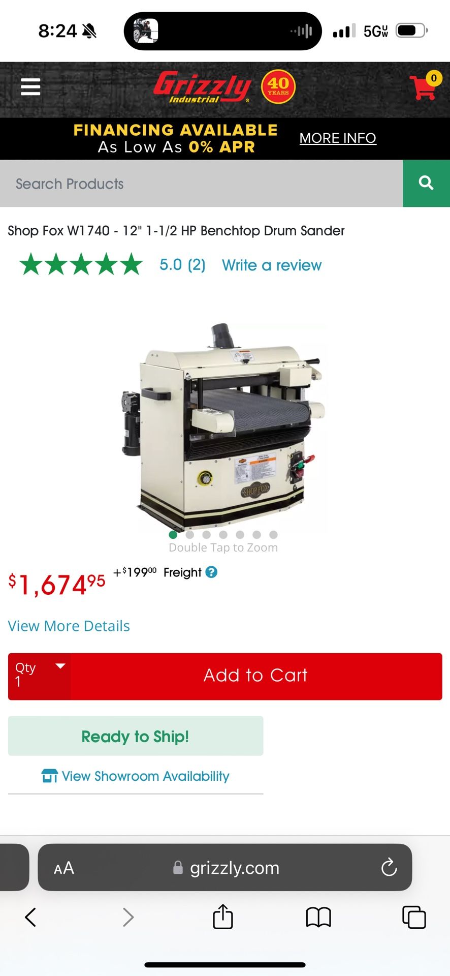 Shopfox 12 Inch Drum Sander 