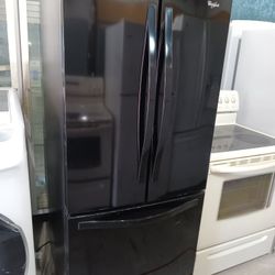 30 W By 67 H Whirlpool Refrigerator French Door Ice Maker On The Bottom 