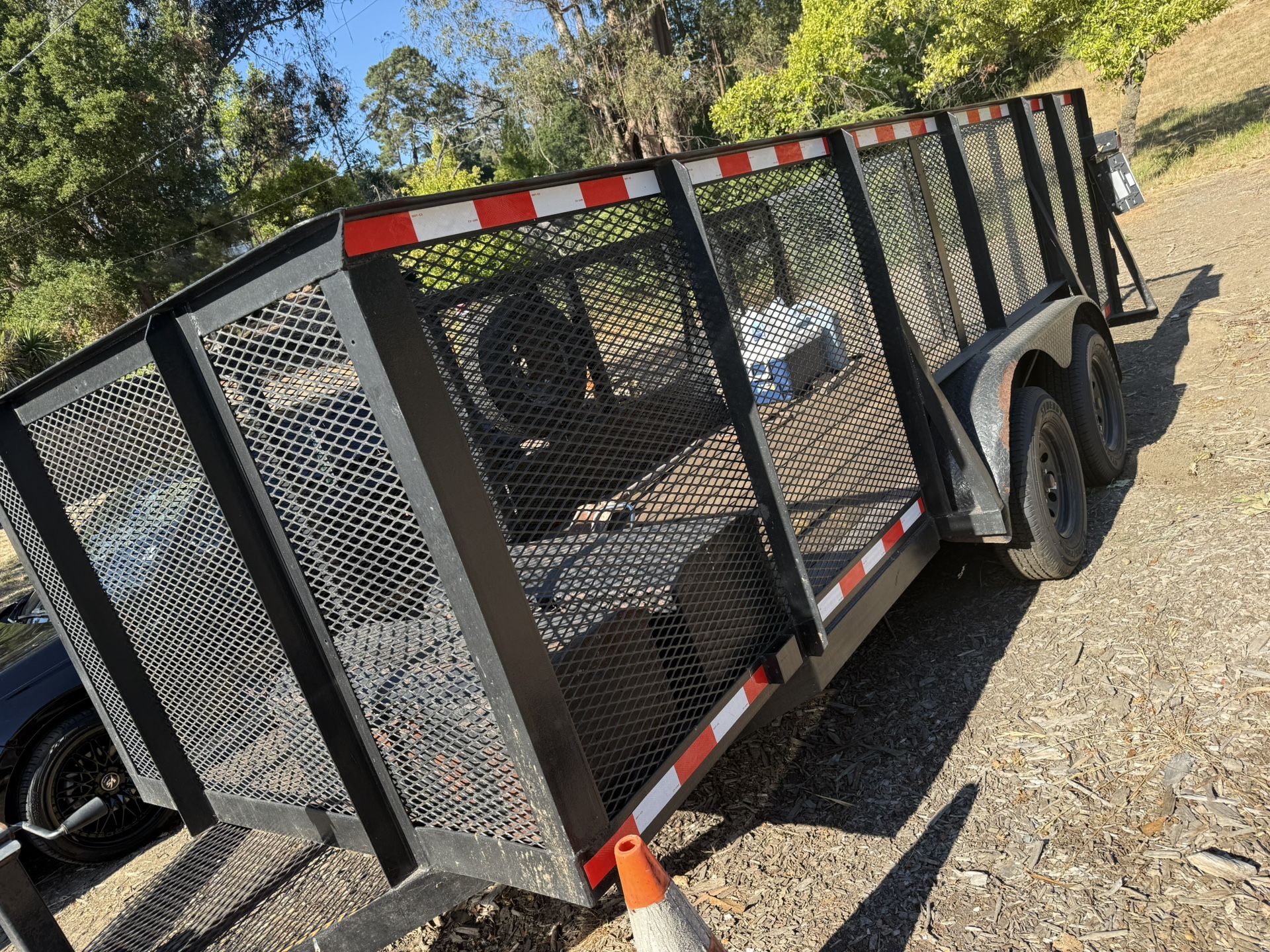 16' Double Axle Landscape Trailer – Heavy-Duty, Ready to Work!