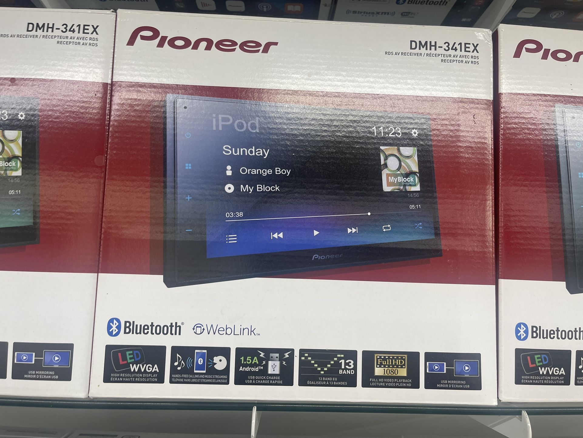 🚨 No Credit Needed 🚨 Pioneer DHM 341EX Bluetooth USB TouchScreen Double Din Stereo System 🚨 Payment Options Available 🚨