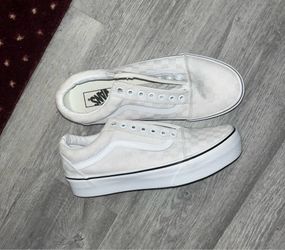 oldskool vans white platform