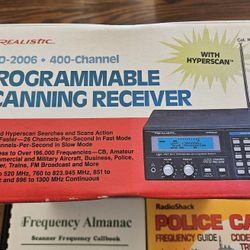 Realistic Programmable Scanner,  With Books.