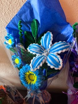 Handmade Pipe Cleaner Flower Bouquet