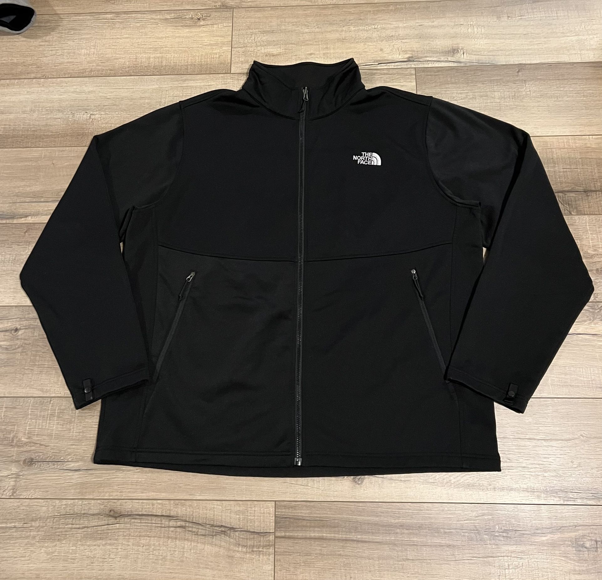 The North Face TNF TKA Glacier 100 Men’s Fleece XXL Black Full Zip Jacket Coat