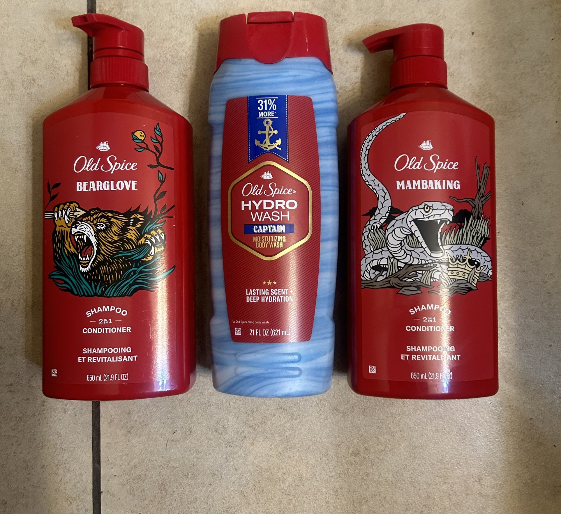 Old  Spice Shampoo,conditioner And Body Wash 