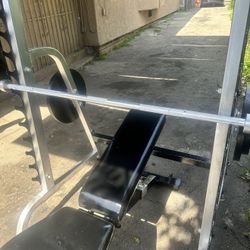 Barbell + SQUAT RACK / BENCH PRESS