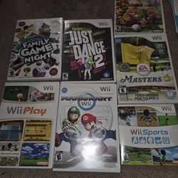 Assortment  of Wii games