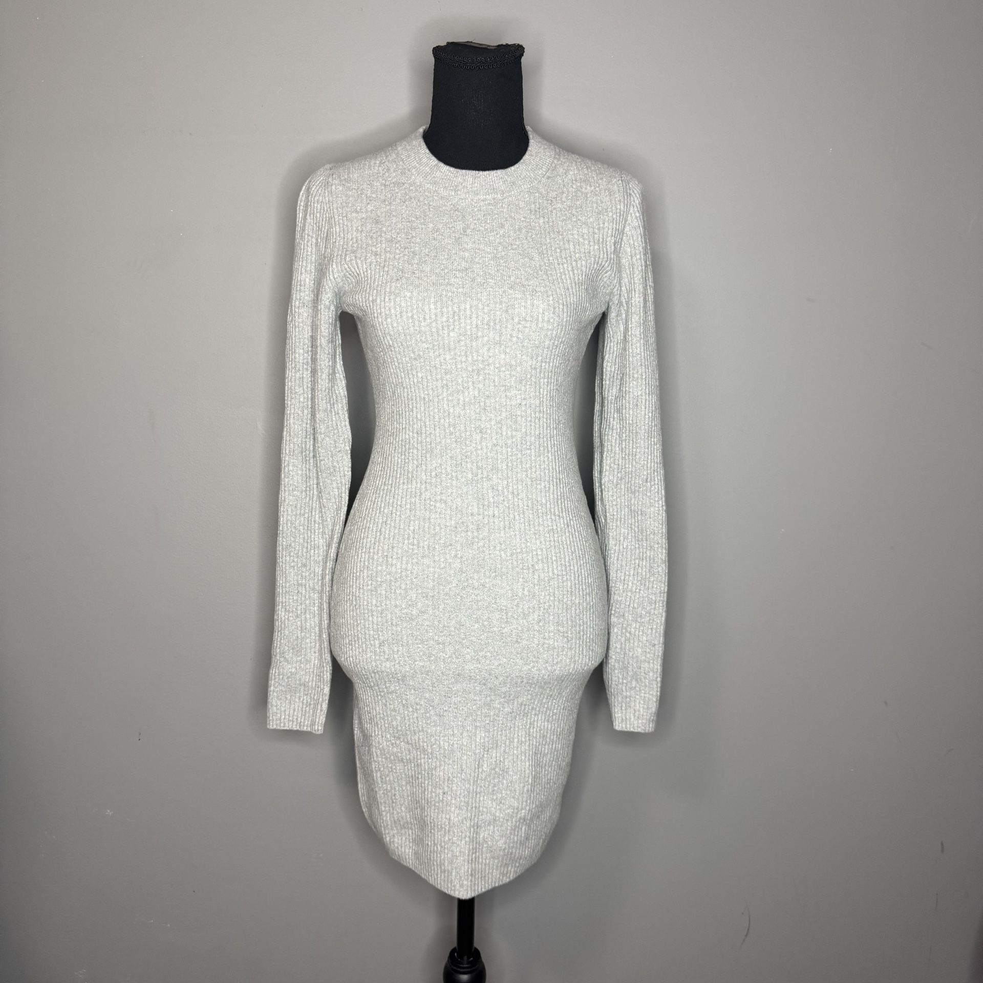 GAP Heather Gray Long Sleeve Dress