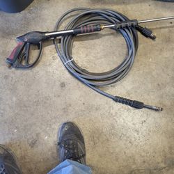 Pressure washer hose and Wand