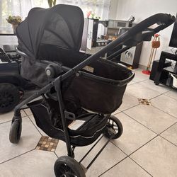 STROLLER W. ATTACHABLE CAR SEAT W. BASE 