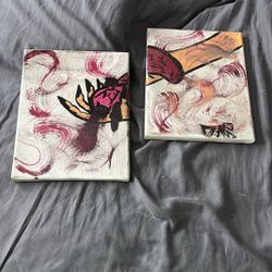 2 Peice Set Acyrlic Painting