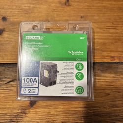 Circuit Breaker-New-Square D QO 100-Amp 2-Pole Standard Trip Circuit Breaker QO2100C